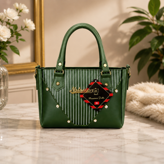 STRIPPED SMALL TOTE BAG