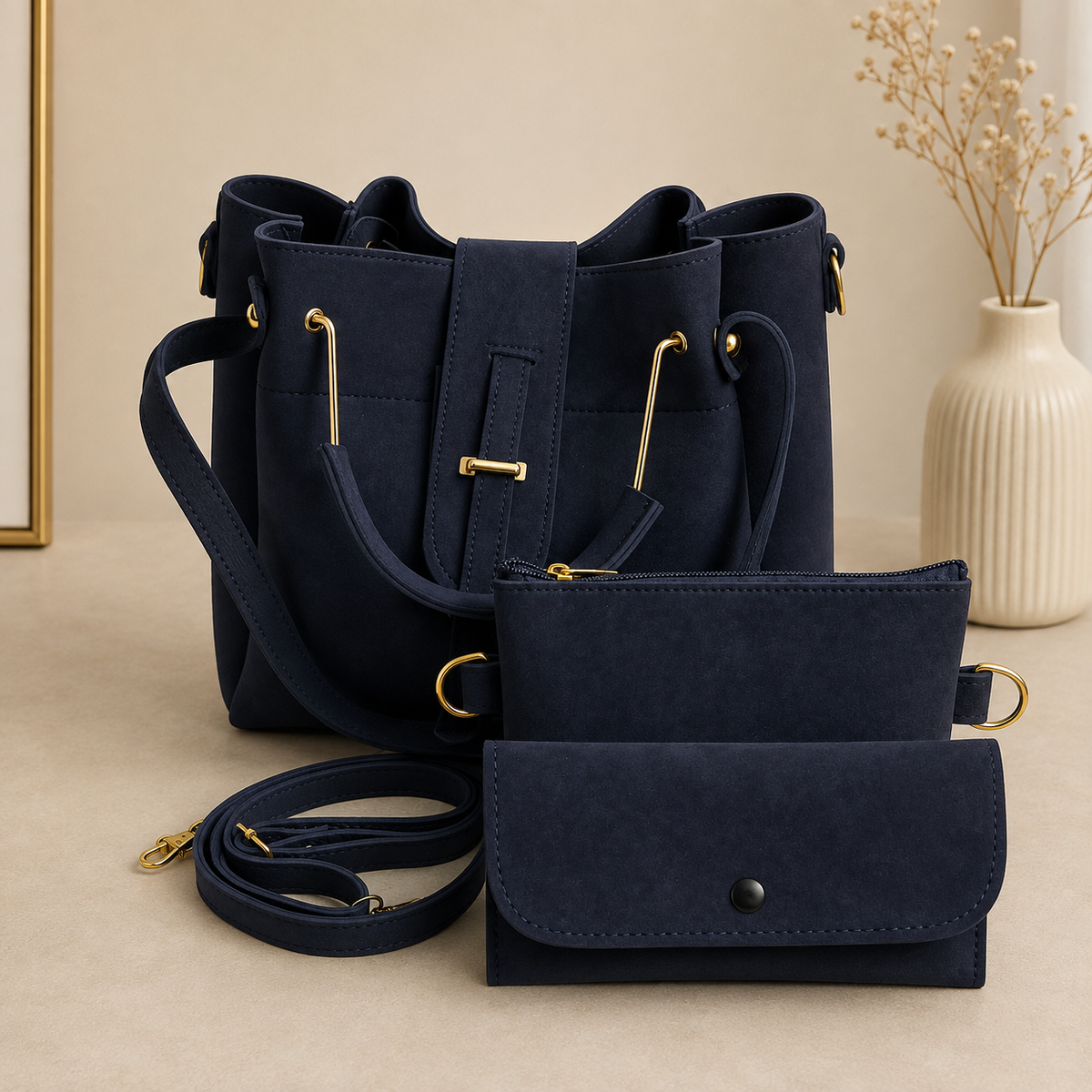ELEGENT BUCKET 3 PIECE BAG