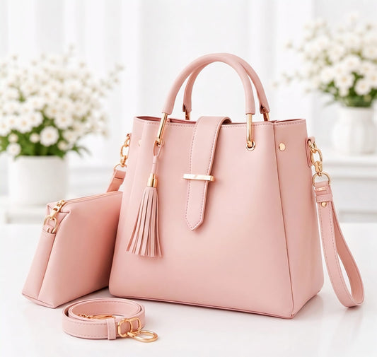TWO PIECE BLUSH PINK BAG