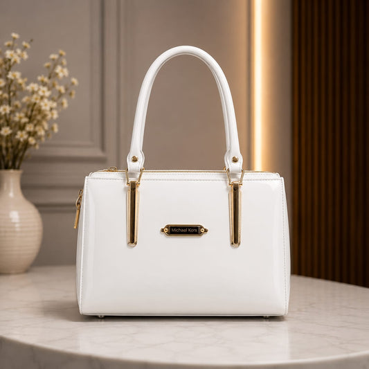 ELEGENT WHITE TOTE BAG