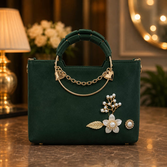 GREEN VELVET-SUEDE BRIDAL