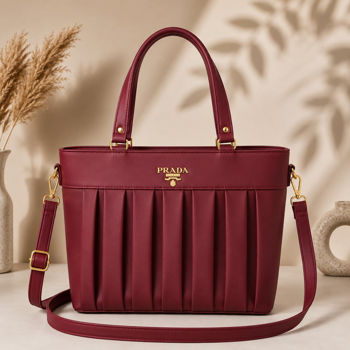 PARADA PLEATED HANDBAG