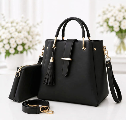 TWO PEICE BLACK BAG